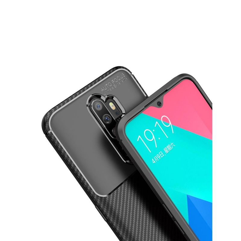 Kuori Oppo A9 2020 Tummansininen Musta Taipuisa Hiilikuitu