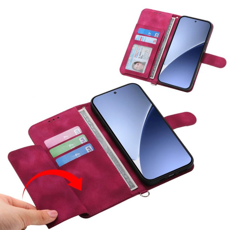 Kotelot Xiaomi 15 Ultra Kukkakuvio Hihnalla Ja Olkahihnalla