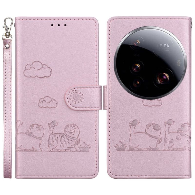 Kotelot Xiaomi 15 Ultra Rfid-suojattu Ja Kissanpentukuvioinen Suojakuori