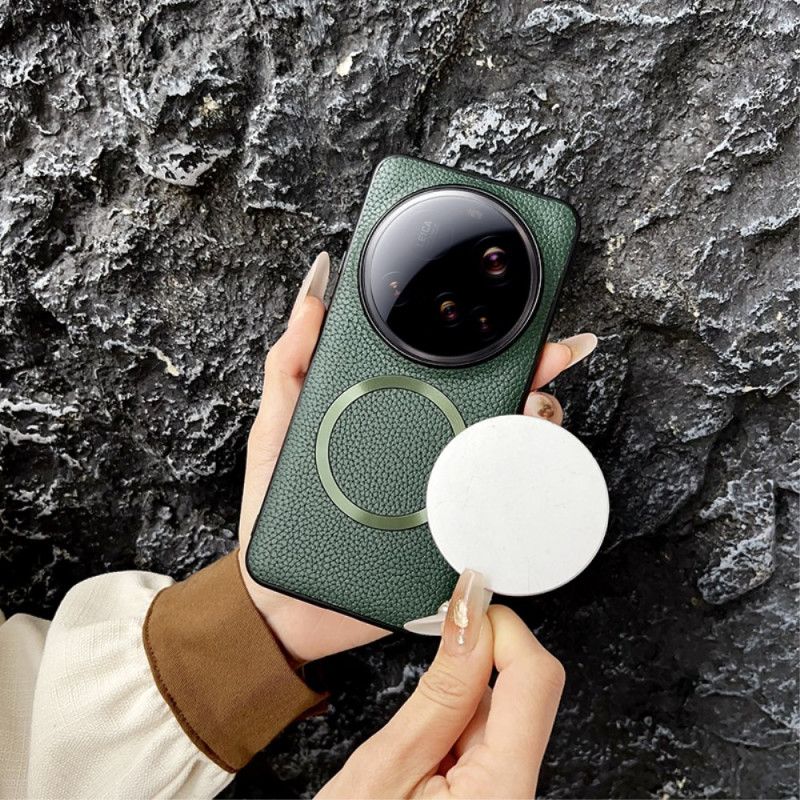 Kuori Xiaomi 15 Ultra Magsafe-litsikuviointinahkakuviointi