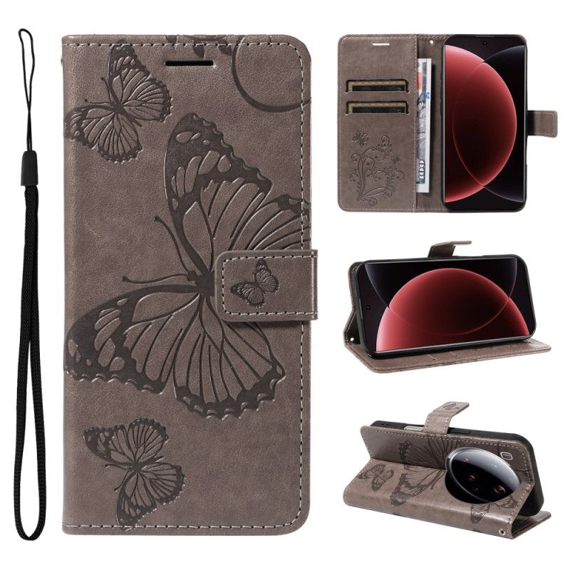 Nahkakotelo Xiaomi 15 Ultra Jättiläisperhoset