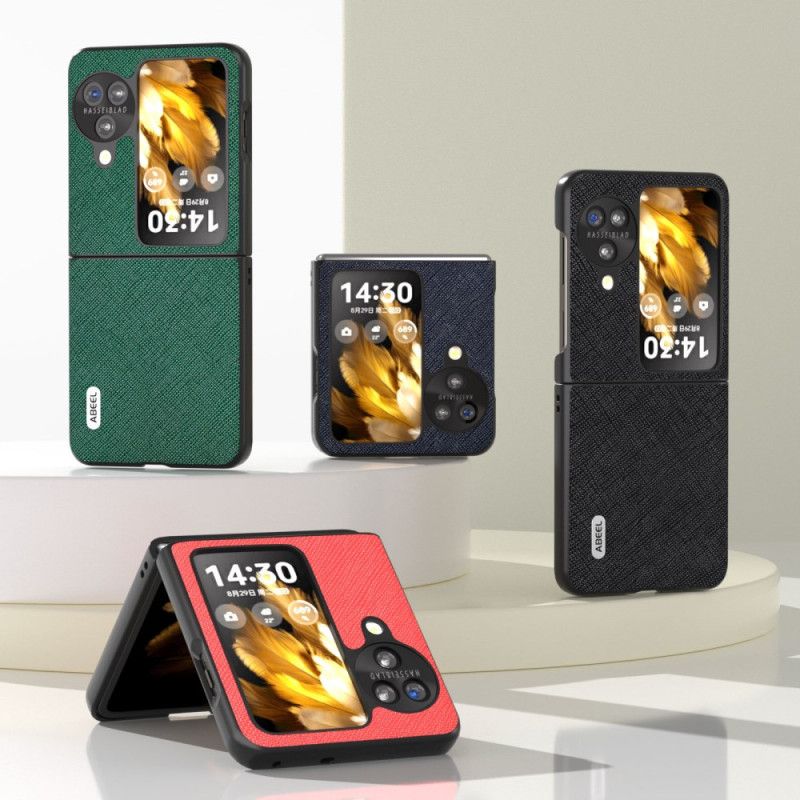 Kotelot Oppo Find N3 Flip Abeel Cross Texture Suojakuori