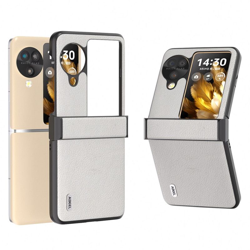 Kuori Oppo Find N3 Flip Teksturoitu Nahka Abeel