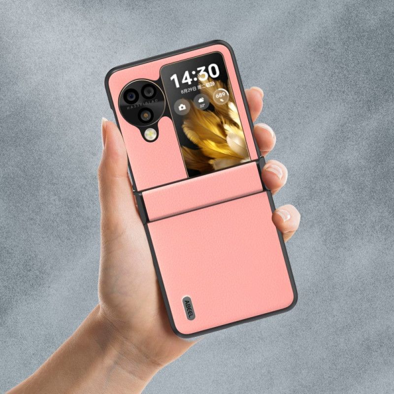 Kuori Oppo Find N3 Flip Teksturoitu Nahka Abeel