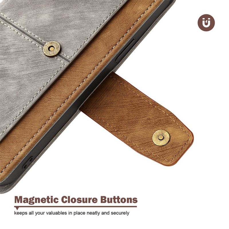 Kotelot Realme 14 Pro Plus 5g Vintage-tyylinen Rfid-suojattu Lompakko Suojakuori