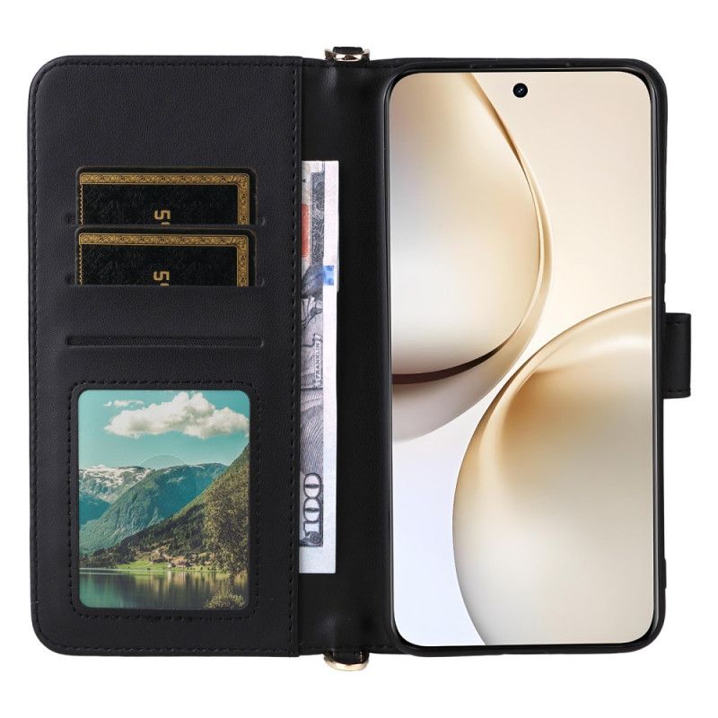 Nahkakotelo Realme 14 Pro Plus 5g Premium Olkahihnalla Ja Hihnalla