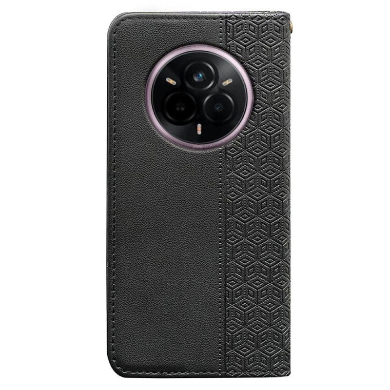 Nahkakotelo Realme 14 Pro Plus 5g Puhelinkuoret Ruutukuvioinen Hihna