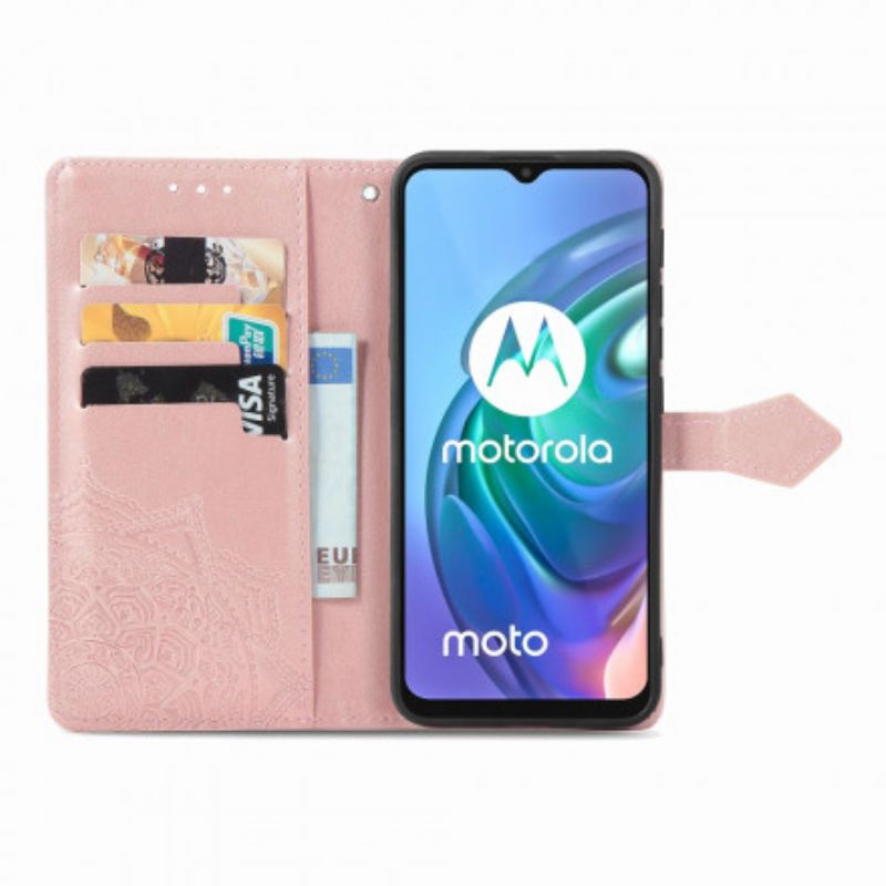 Flip Kotelot Moto G30 / G10 Mandala-keskiaika