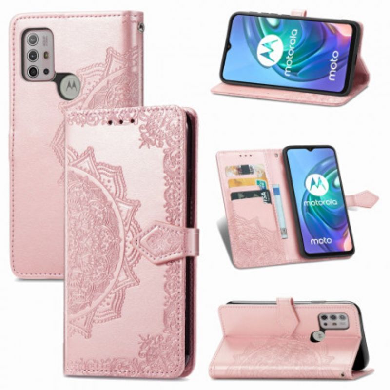 Flip Kotelot Moto G30 / G10 Mandala-keskiaika