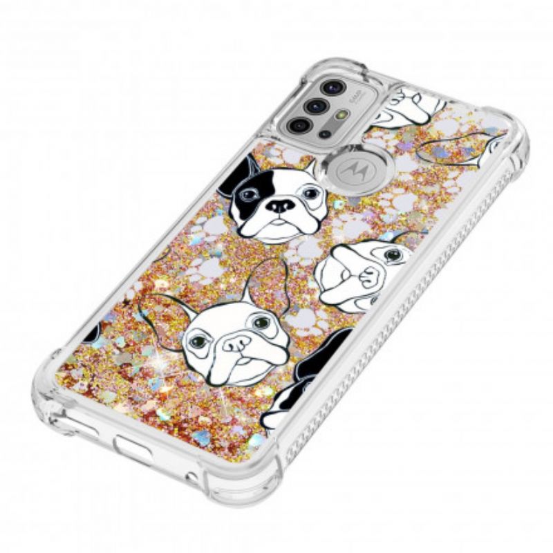 Kuori Moto G30 / G10 Mr Dog Sequins