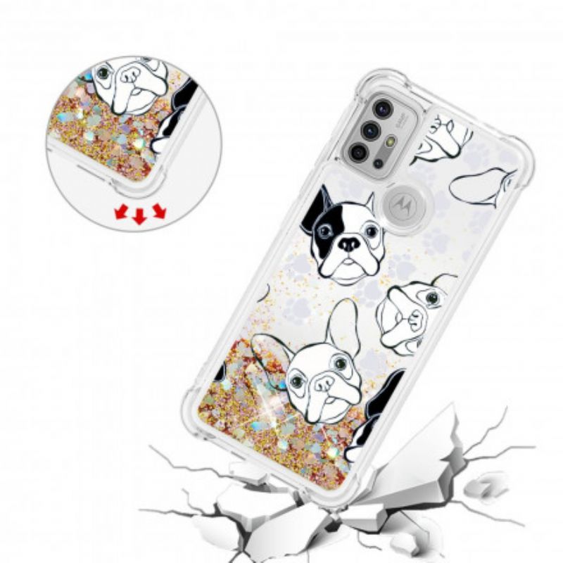 Kuori Moto G30 / G10 Mr Dog Sequins