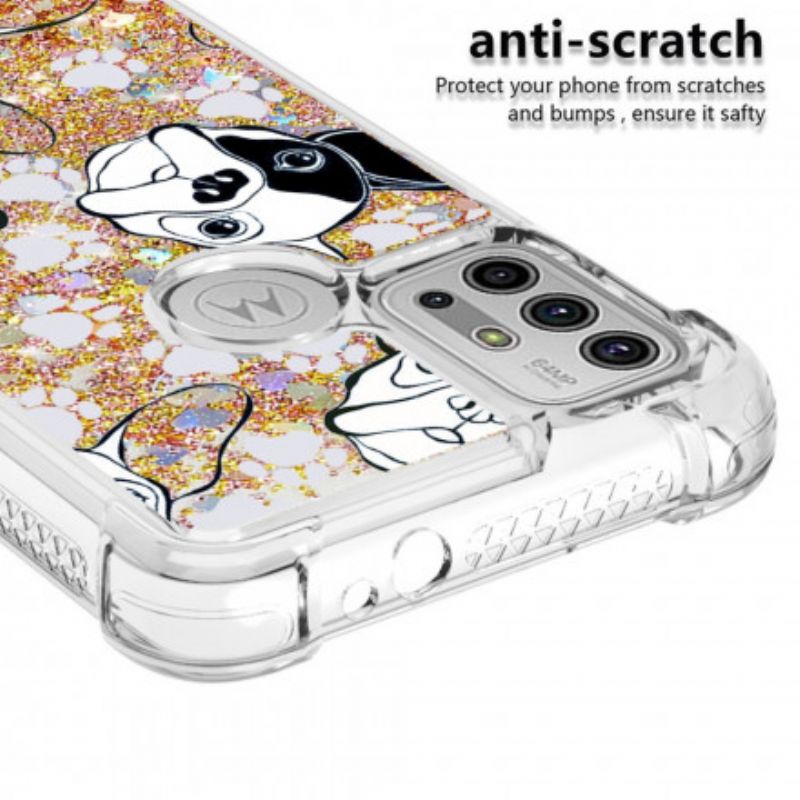 Kuori Moto G30 / G10 Mr Dog Sequins