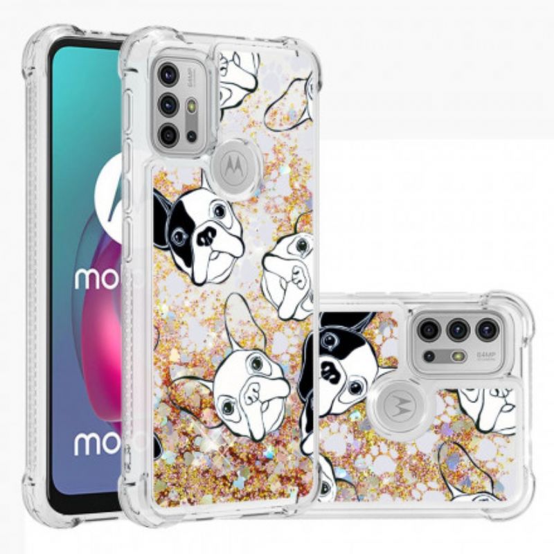 Kuori Moto G30 / G10 Mr Dog Sequins