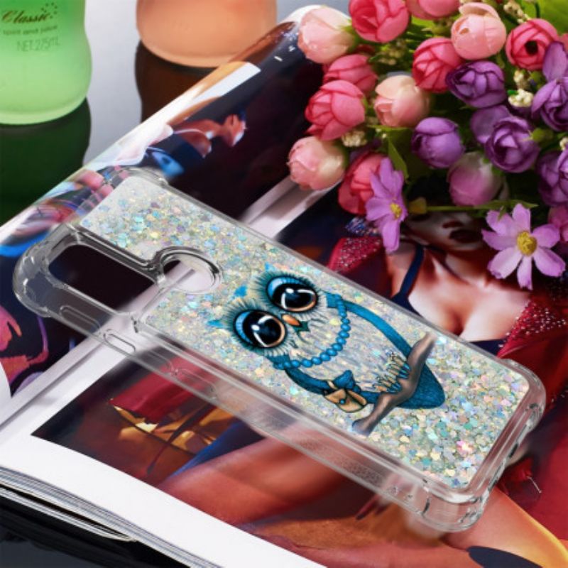 Kuori Moto G30 / G10 Neiti Glitter Owl Suojakuori