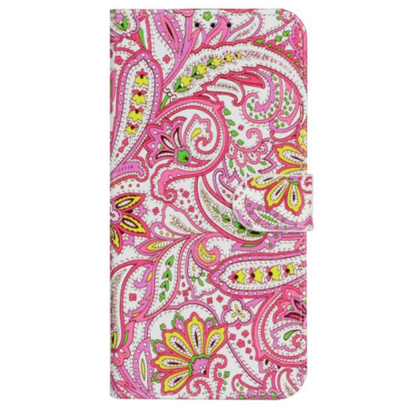 Kuoret iPhone 16 Kukkakuvio Hihnalla