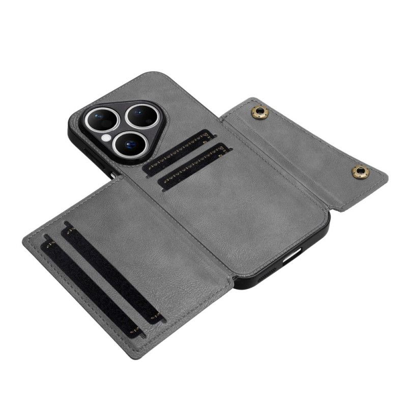 Kuori Huawei Pura 80 Nahkaefektikortti Teline