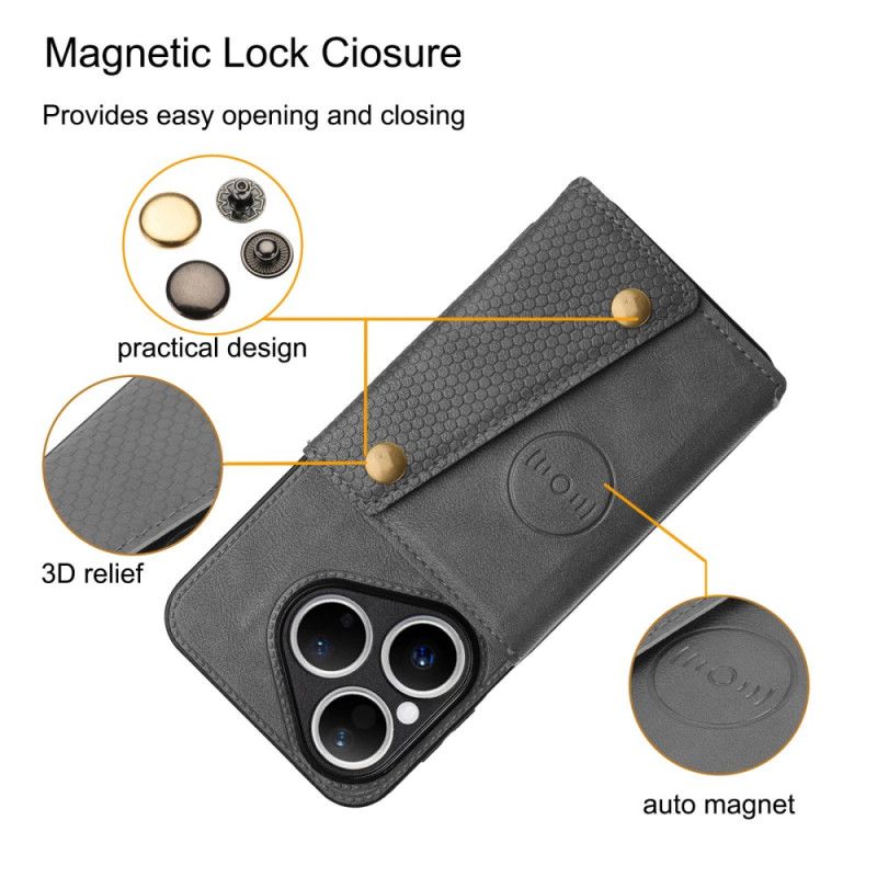 Kuori Huawei Pura 80 Nahkaefektikortti Teline