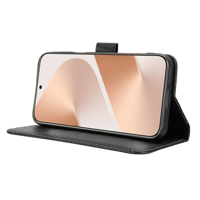 Nahkakotelo Huawei Pura 80 Timanttikuvioinen