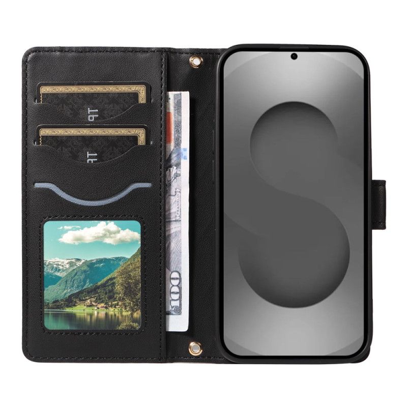 Kotelot Samsung Galaxy S26 Ultra Puhelinkuoret Tikattu Hihnalla Ja Olkahihnalla