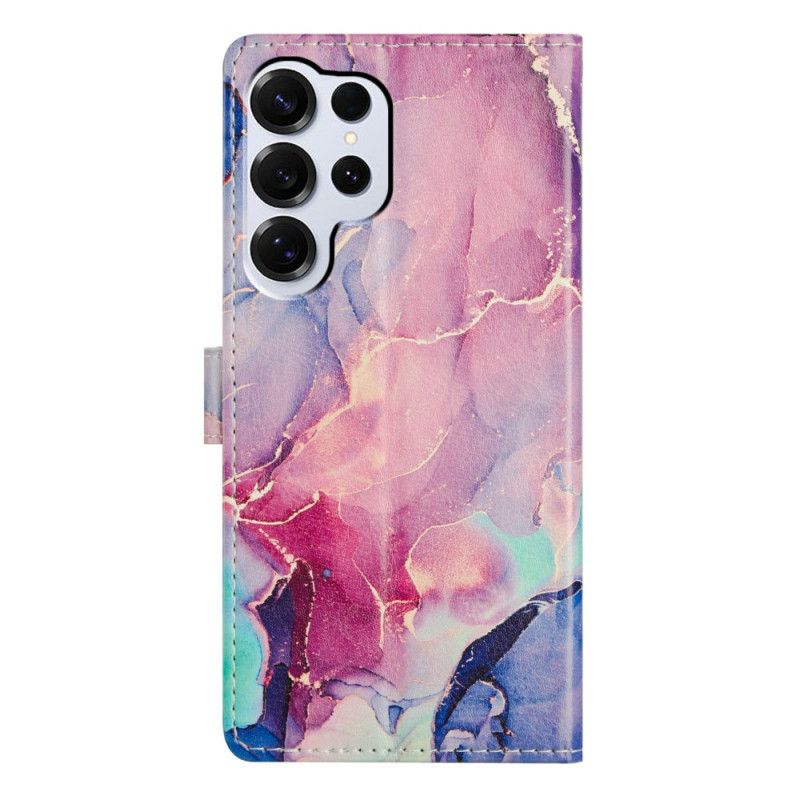 Kotelot Samsung Galaxy S26 Ultra Vihreä Ja Vaaleanpunainen Marmori