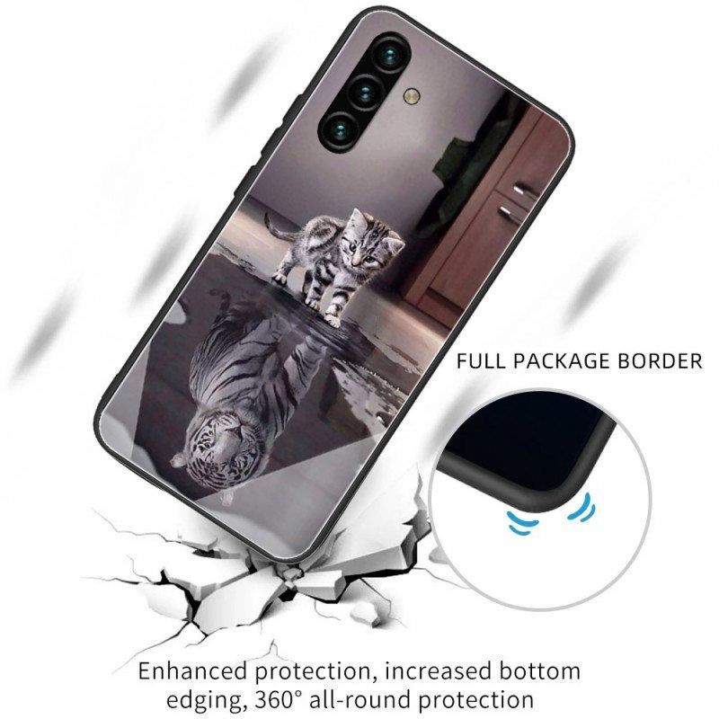 Case Samsung Galaxy A13 5G / A04s Karkaistu Lasi Ernest Tiikeri