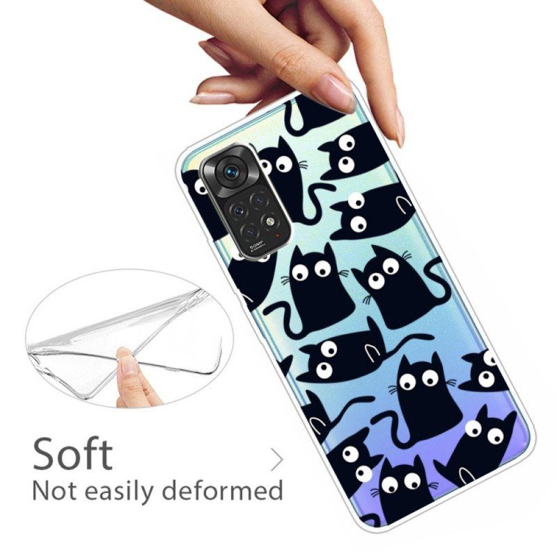 Case Xiaomi Redmi Note 11 Pro / 11 Pro 5G Useita Mustia Kissoja