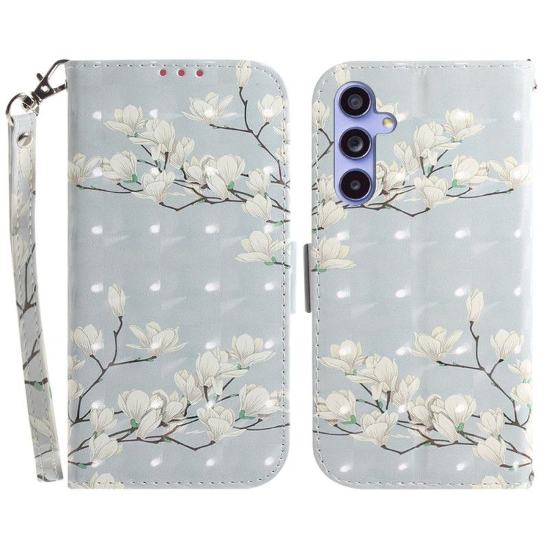 Kotelot Samsung Galaxy A55 5g Lanière Magnolias