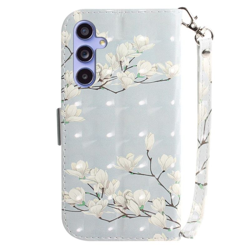 Kotelot Samsung Galaxy A55 5g Lanière Magnolias