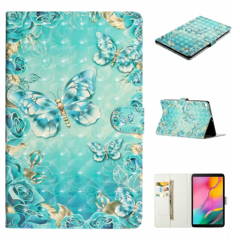 Kotelot Samsung Galaxy Tab A 10.1 (2019) Kohdevalot Perhosia Suojakuori
