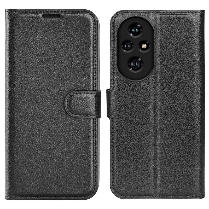 Kotelot Honor 200 Pro Klassinen Litsi-keinonahka