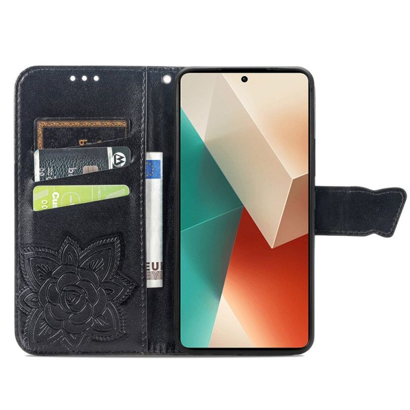 Kotelot Xiaomi Redmi Note 13 5g Barokkiperhonen Hihnalla