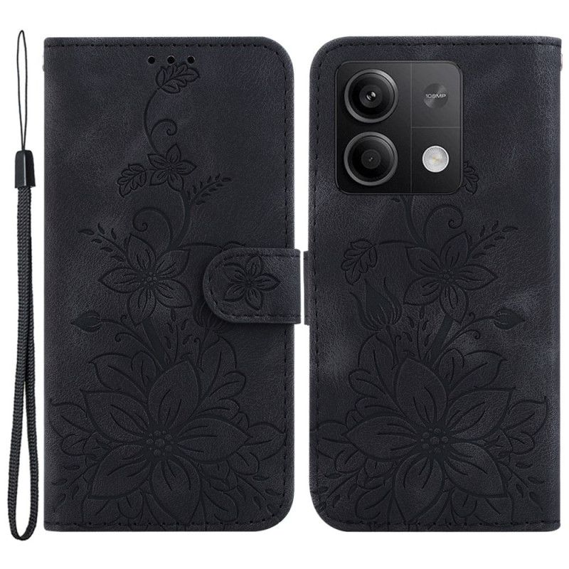 Kuoret Xiaomi Redmi Note 13 5g Kukkakuvio Hihnalla