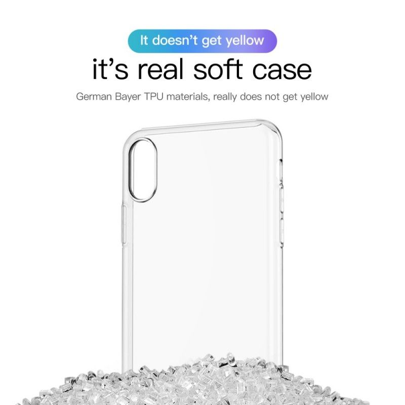 Case Kuoret iPhone XS Max Kultainen Puhelinkuoret Yksinkertainen Baseus-Sarja