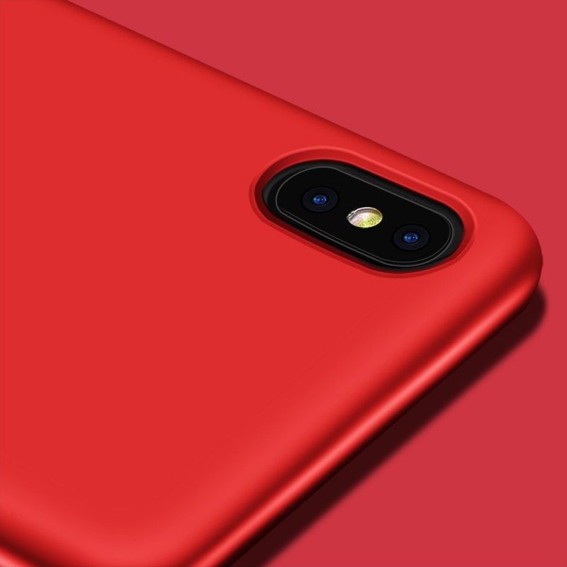 Kuori iPhone XS Max Punainen Musta Huoltajasarja