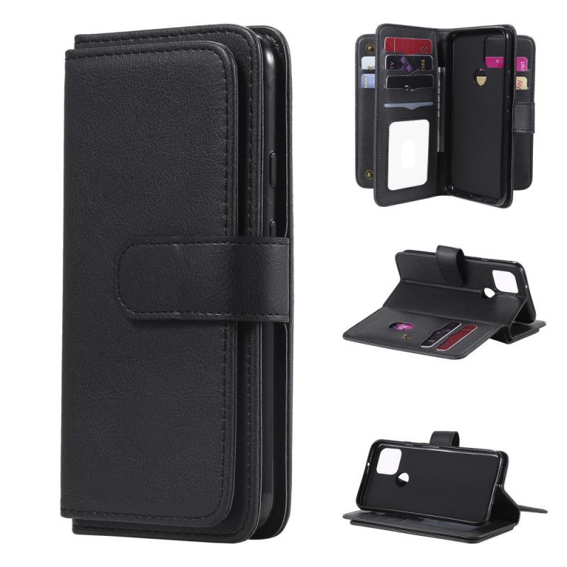 Flip Case Google Pixel 5 Vihreä Musta 10 Monitoimikorttikoteloa