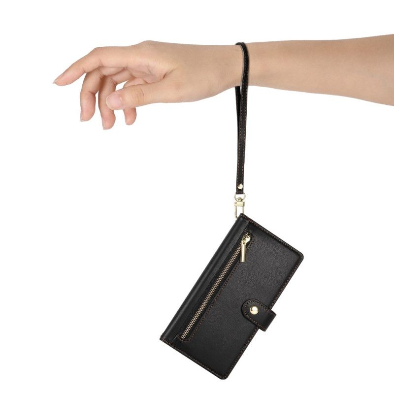 Kotelot Realme C75 Täydellinen Lompakko Hihnalla Ja Olkahihnalla