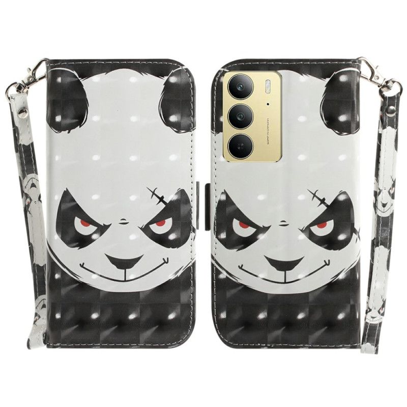 Kuoret Realme C75 Vihainen Panda -avainnauha