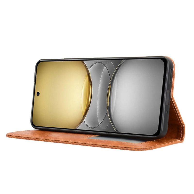 Nahkakotelo Realme C75 Vintage-reunus