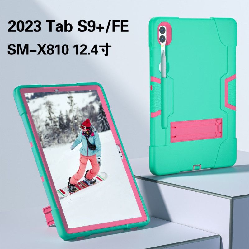 Kuori Samsung Galaxy Tab S9 Plus Erittäin Kestävä Kaksisävyinen Tuki