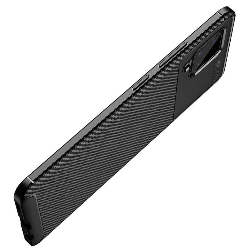 Case Kuoret Samsung Galaxy A42 5G Tummansininen Musta Puhelinkuoret Joustava Hiilikuiturakenne