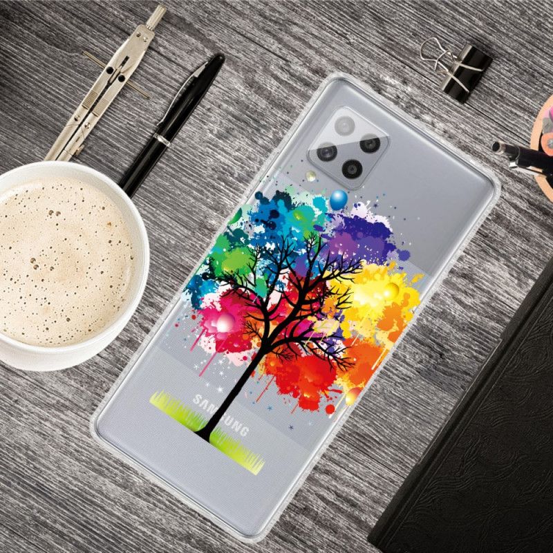 Kuori Samsung Galaxy A42 5G Läpinäkyvä Vesiväripuu Suojakuori