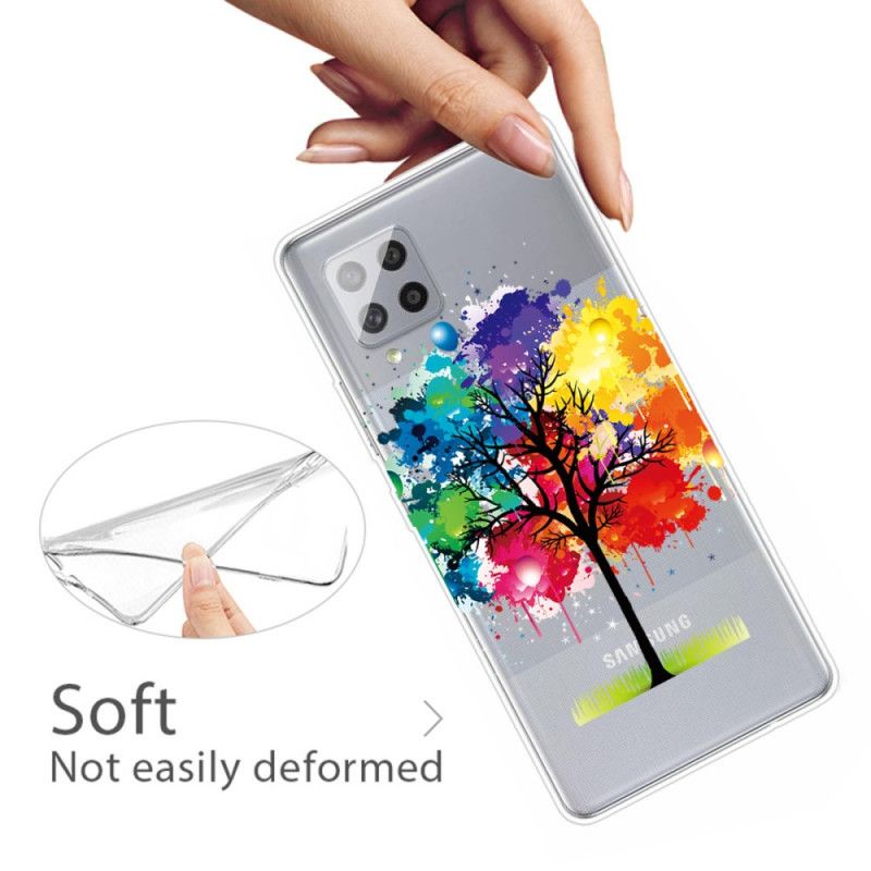 Kuori Samsung Galaxy A42 5G Läpinäkyvä Vesiväripuu Suojakuori