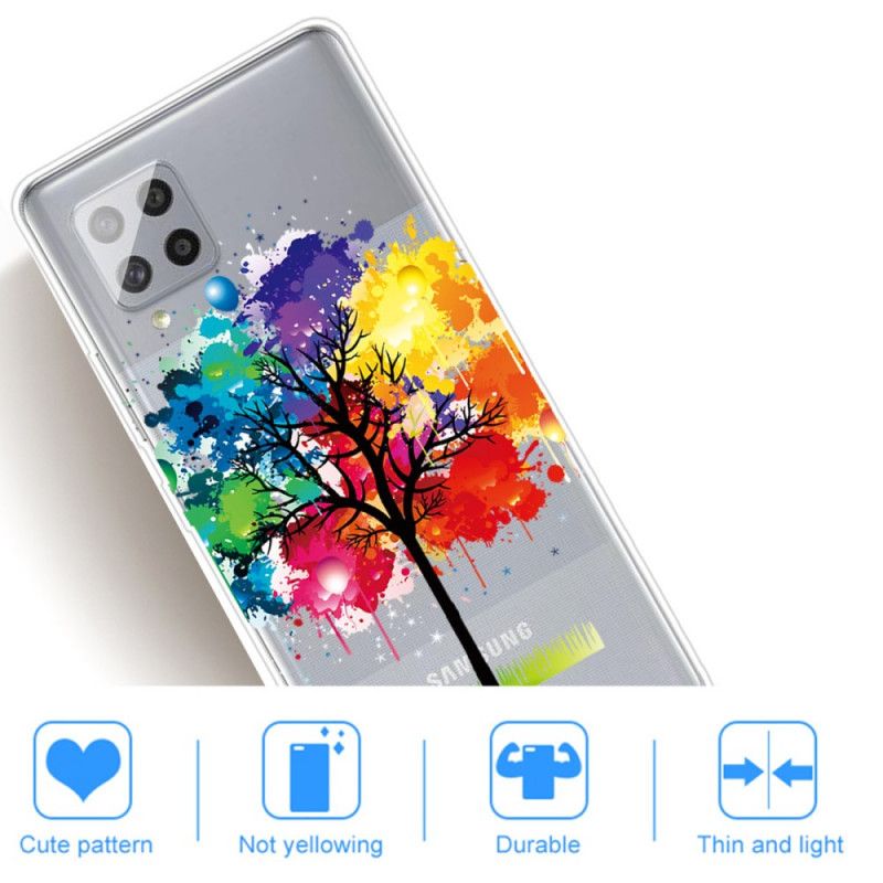 Kuori Samsung Galaxy A42 5G Läpinäkyvä Vesiväripuu Suojakuori