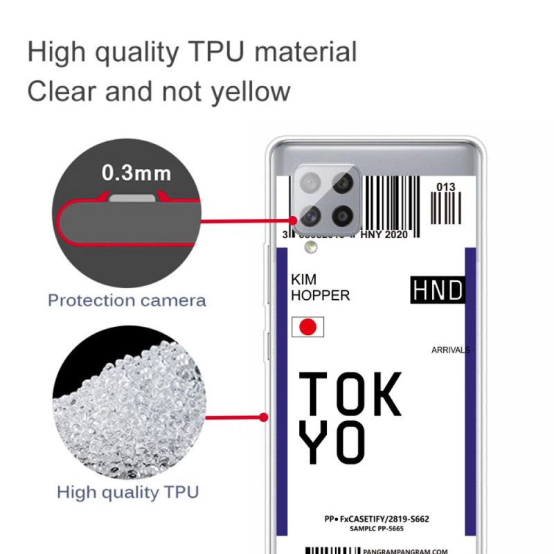 Kuori Samsung Galaxy A42 5G Tummansininen Musta Maihinnousukortti Tokio Suojakuori