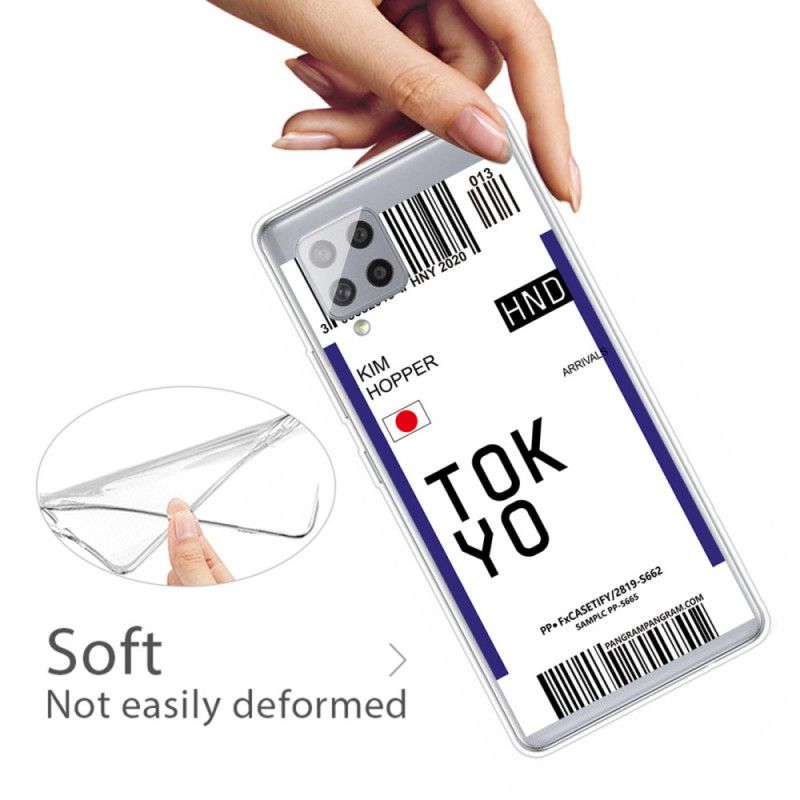 Kuori Samsung Galaxy A42 5G Tummansininen Musta Maihinnousukortti Tokio Suojakuori