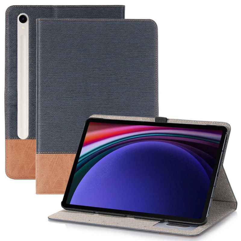 Nahkakotelo Samsung Galaxy Tab S9 Kaksisävyinen