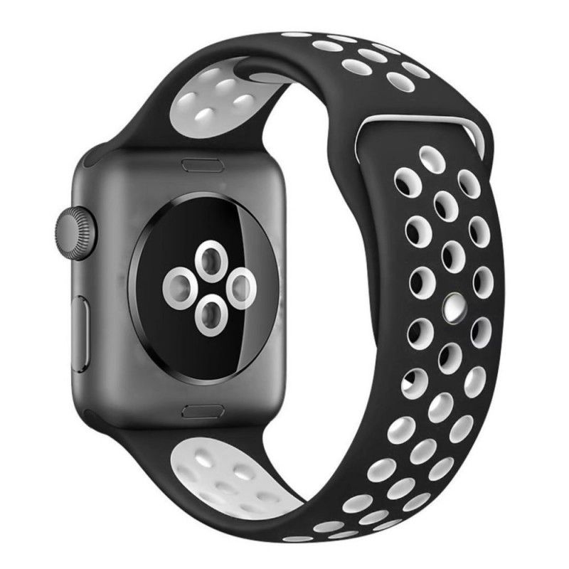 Omenakellohihna 44/42 Mm Kaksivärinen Tuuletettu Silikoni