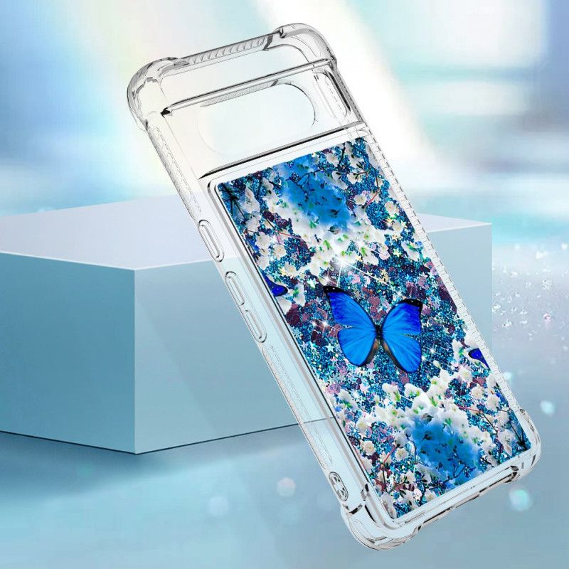 Kuori Google Pixel 8 Pro Butterfly Glitter