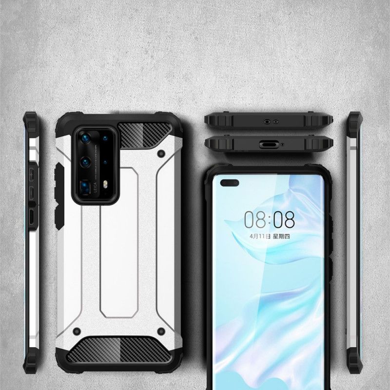 Kuori Huawei P40 Pro Plus Punainen Musta Perhe Suojakuori