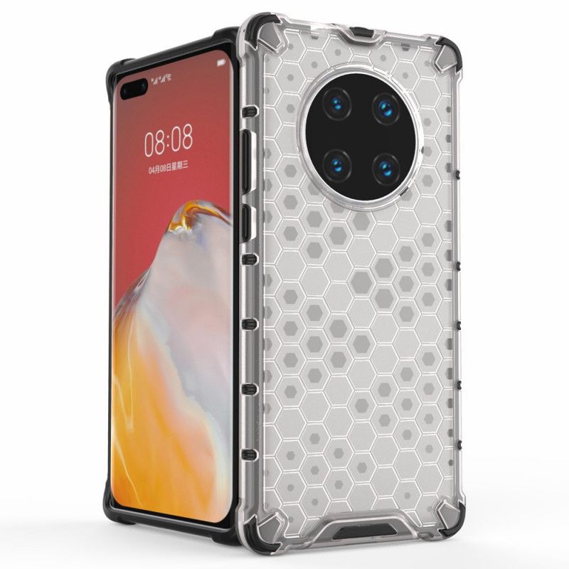 Case Kuoret Huawei Mate 40 Pro Valkoinen Musta Puhelinkuoret Hunajakennotyyli